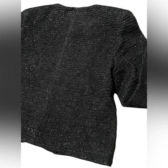 Urban Revivo Women’s Tweed Business Casual Jacket Medium Bow Buttons - Picture 9 of 12